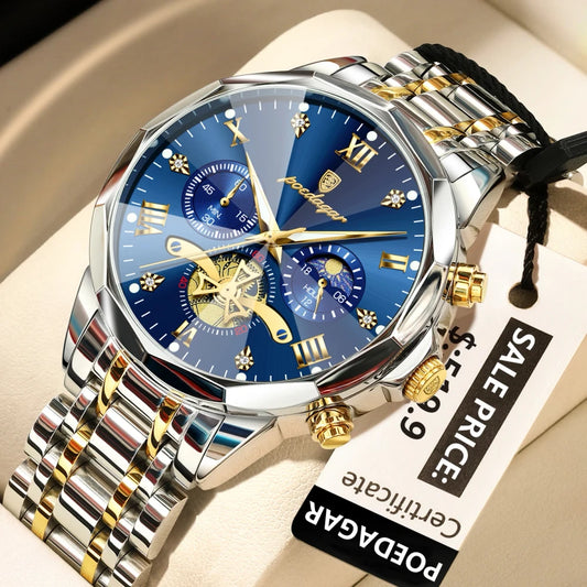 Stainless Steel Chronograph Watch